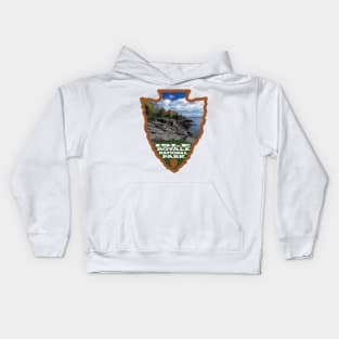 Isle Royale National Park arrowhead Kids Hoodie